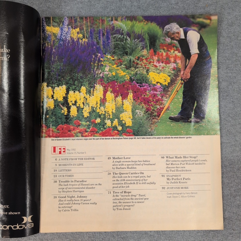 LIFE Magazine May 1992 Johnny Carson Finale Issue Cure for Cancer Taxol - Picture 2 of 2